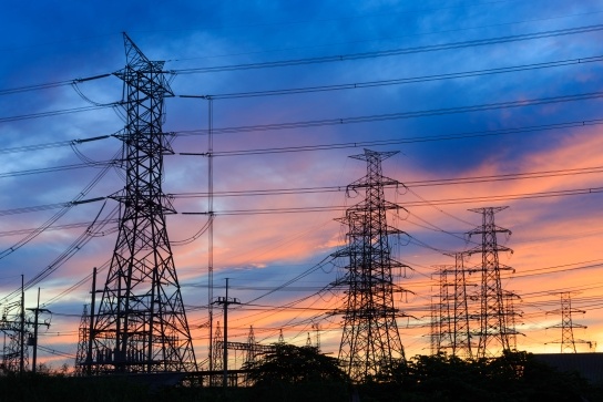 Electricity pylons